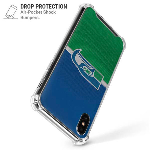 NFL Seattle Seahawks Vintage iPhone XS Max Clear Case